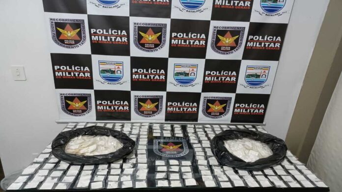 Cocaína apreendida em Passa Quatro